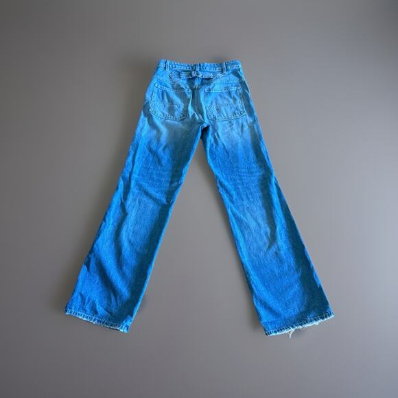 Closed Kathy Relaxed Fit Jeans 27 Blue Distressed Rigid High Rise Italian Denim - Picture 10 of 11